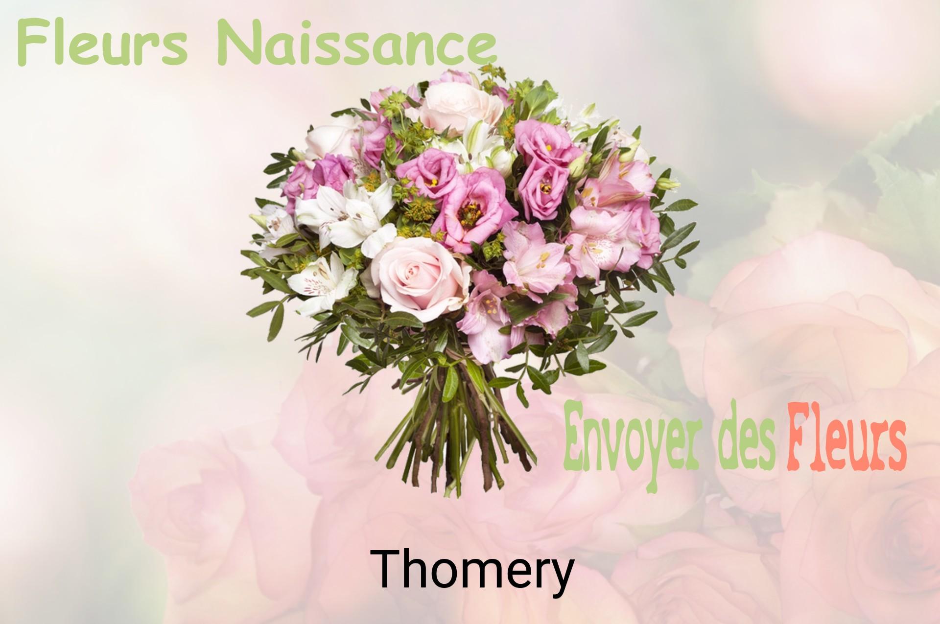 Bouquet de fleurs de naissance livré à Thomery